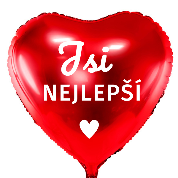 Bal�nek f�liov�, �erven�, s �esk�m n�pisem