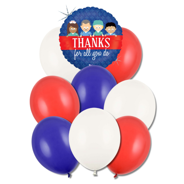 Bal�nkov� buket - Pro zdravotn�ky 9ks