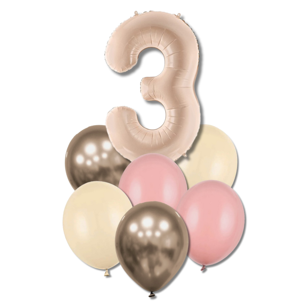 Bal�nkov� buket s ��slic� 3 - (tm.b�ov�, zapr�en� r��e,alabastr,prosecco chrom.)