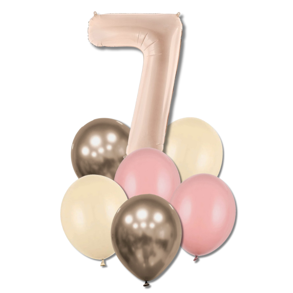 Bal�nkov� buket s ��slic� 7 - (tm.b�ov�, zapr�en� r��e,alabastr,prosecco chrom.)