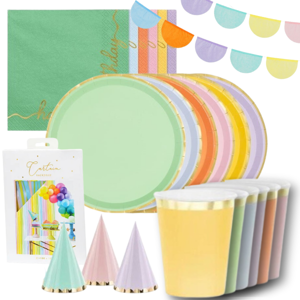 Party set - barevn� party pro 6 osob