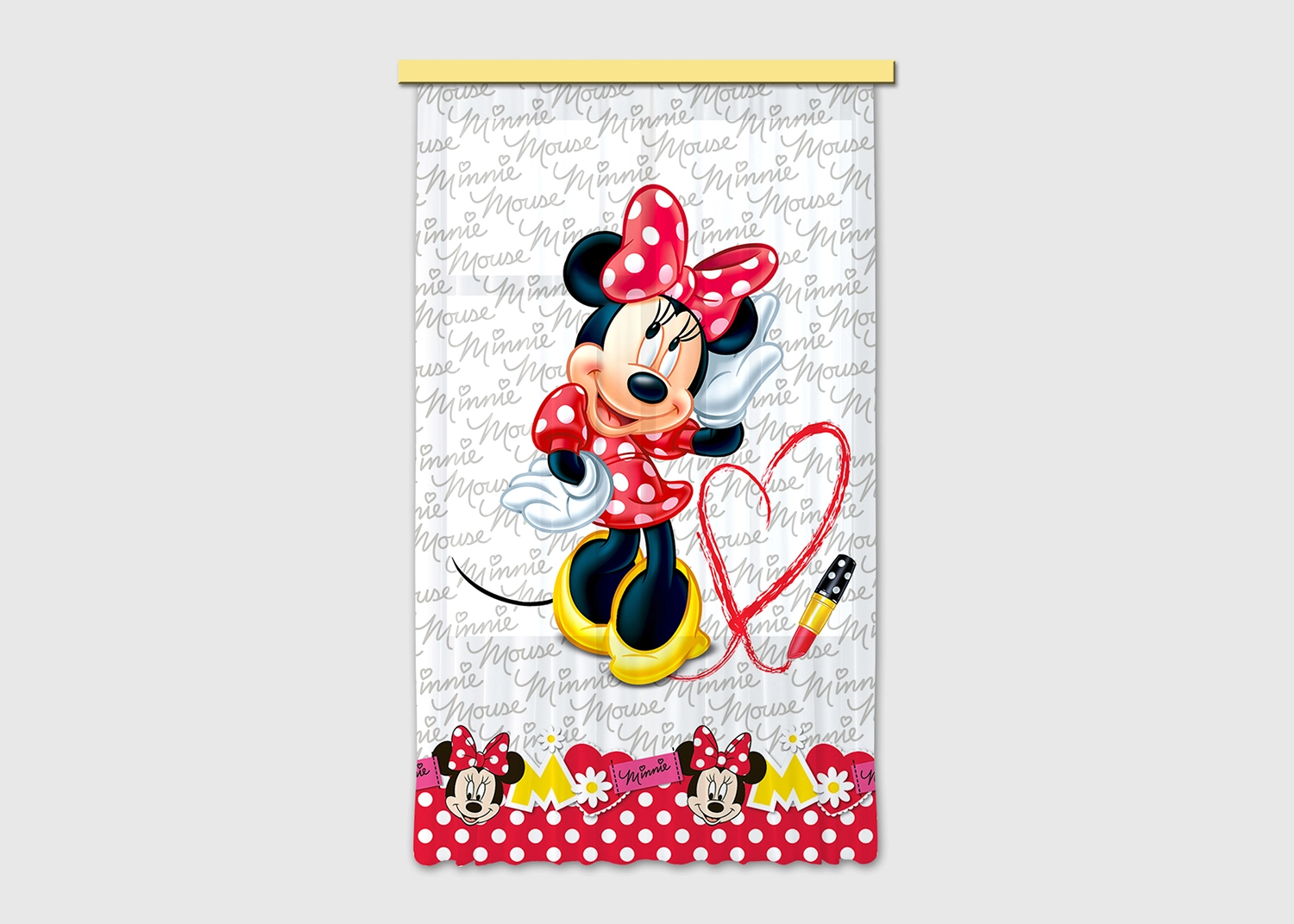 D�tsky dekorativn� z�v�s Minnie Mouse | 140 x 245 cm | FCSL 7162