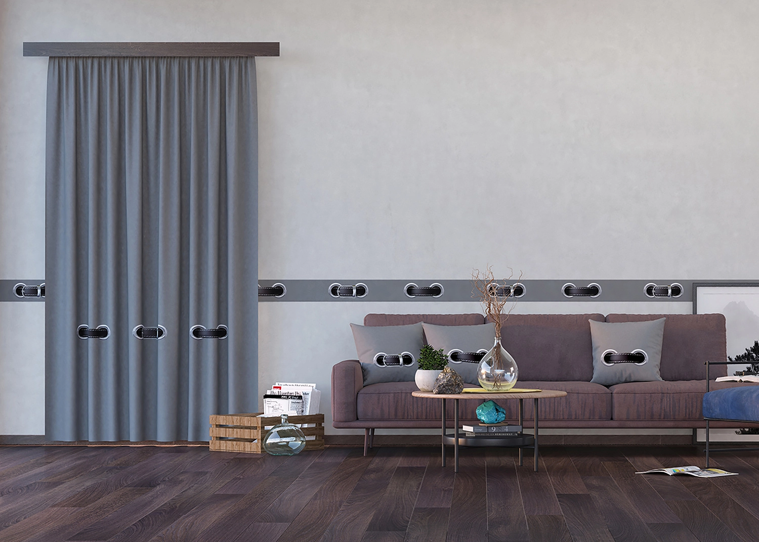 Dekorativn� z�v�s �ed� p�s | 140 x 245 cm | FCSL 7586
