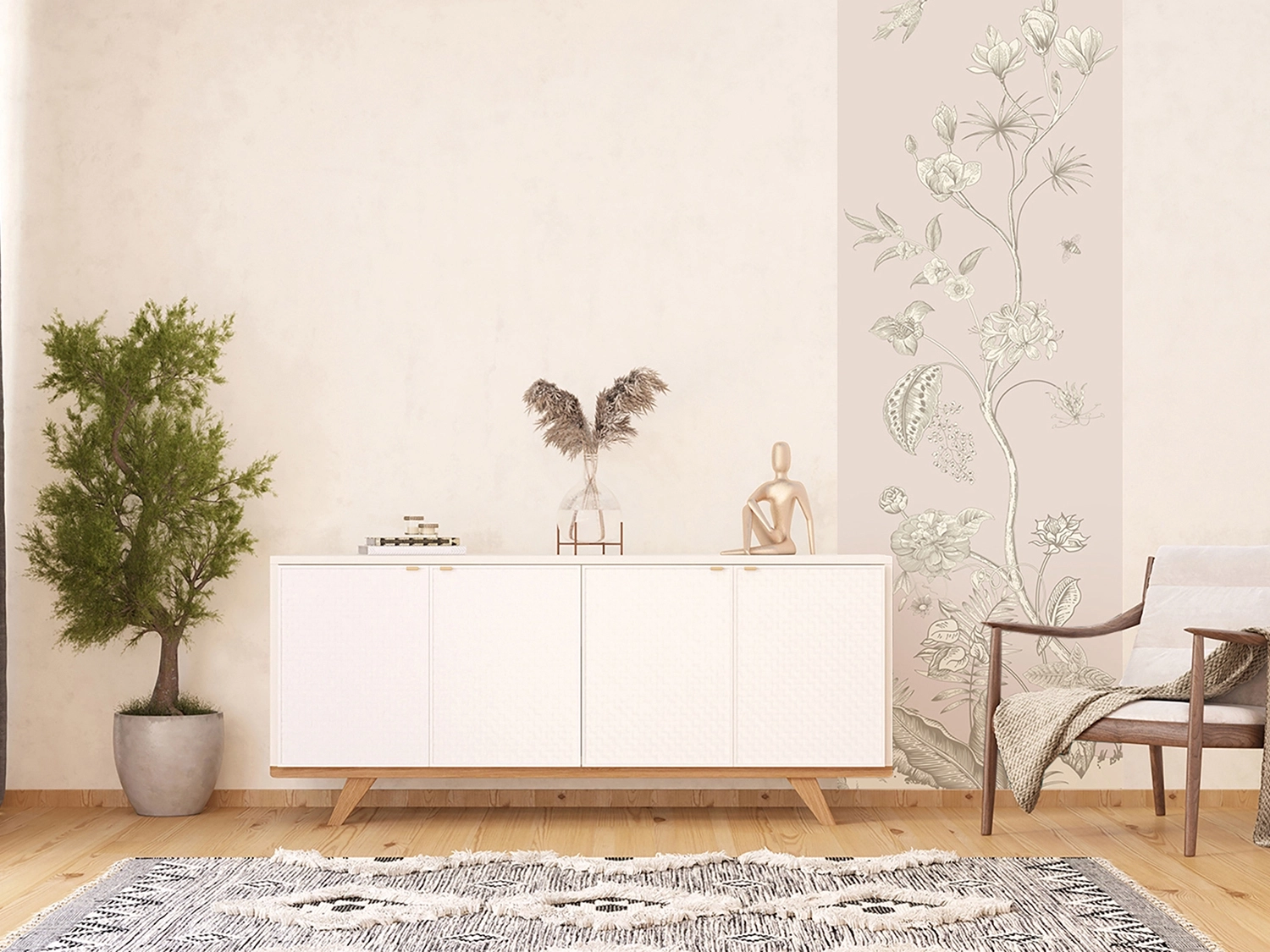 Vliesov� fototapeta na zed' Jemn� Kv�tiny | 90 x 270 cm | FTNVL 3735