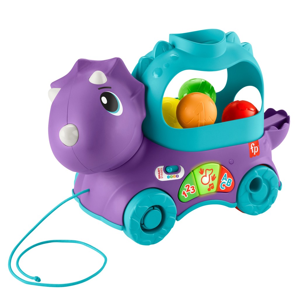 Fisher price hraj�c� dino s vyskakuj�c�mi m��ky