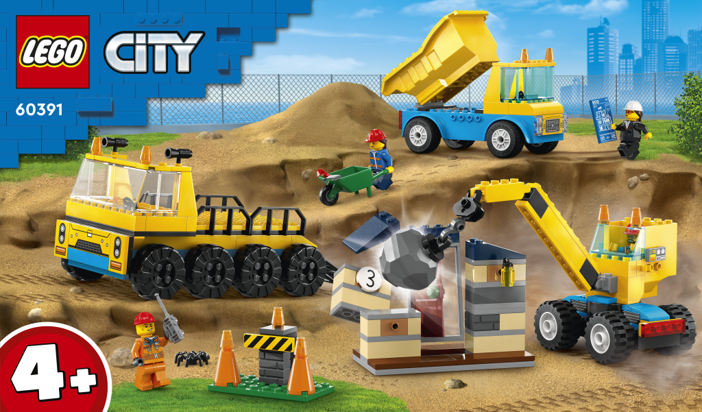 LEGO� City 60391 Vozidla ze stavby a demoli�n� koule
