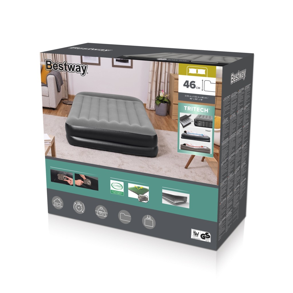 Nafukovac� matrace Air Mattress Queen 2.03m x 1.52m x 46 cm se zabudovanou pumpou