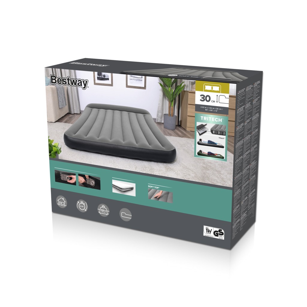 Nafukovac� matrace Air Mattress Queen 2.03m x 1.52m x 30cm se zabudovanou pumpou