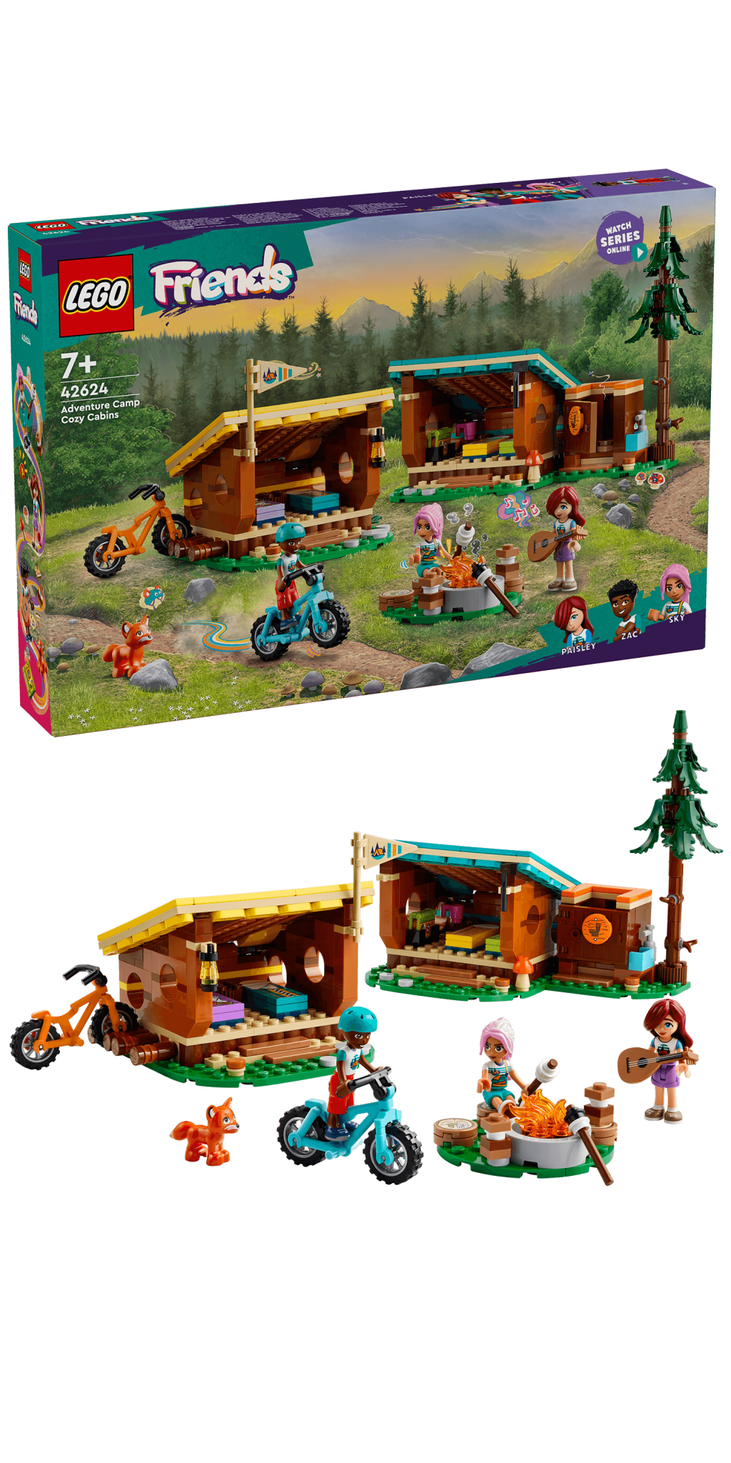 LEGO� Friends 42624 �tuln� chatky na dobrodru�n�m t�bo�e