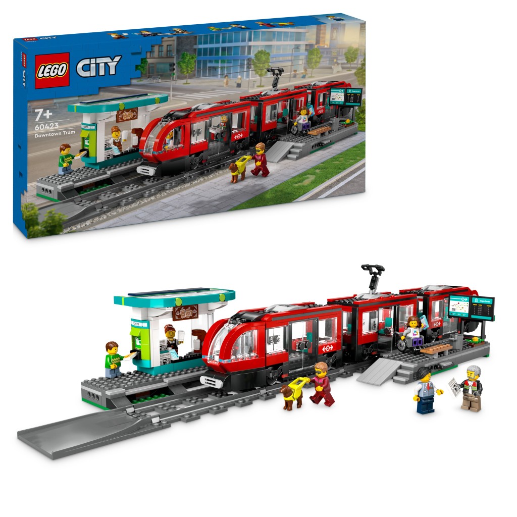 LEGO� City 60423 Tramvaj a zast�vka v centru m�sta