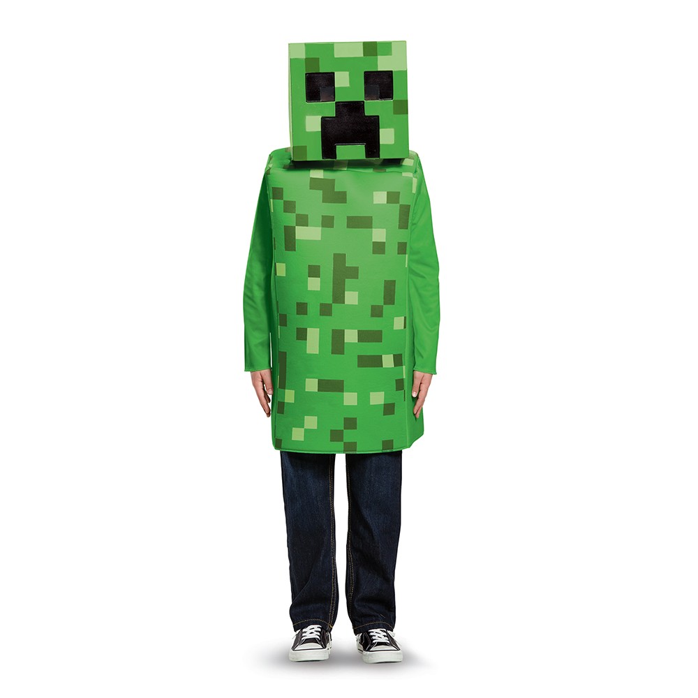 Minecraft - Creeper kost�m, 7-8 let