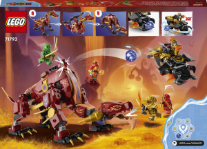 LEGO� NINJAGO� 71793 Heatwave a jeho transforma�n� l�vov� dr