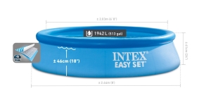 Baz�nov� set s fitrac� 2,44 m x 61 cm