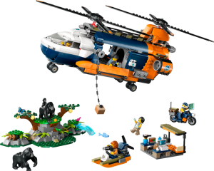 LEGO� City 60437 Helikopt�ra na pr�zkum d�ungle v z�kladn�m t�bo�e