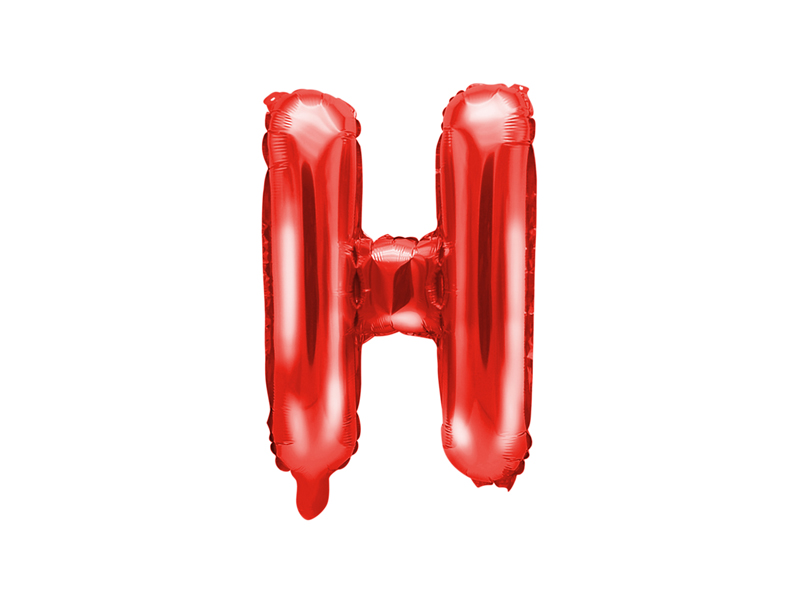 F�liov� bal�nek P�smeno ''H'', 35cm, �erven�
