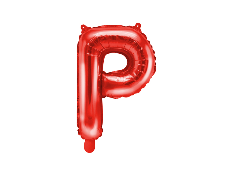 F�liov� bal�nek P�smeno ''P'', 35cm, �erven�