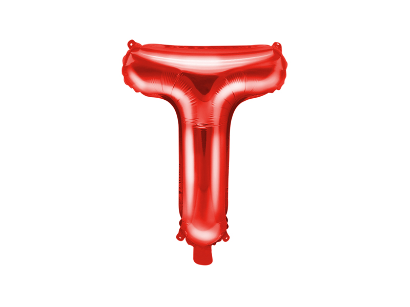 Foliov� bal�nek P�smeno ''T'', 35cm, �erven�