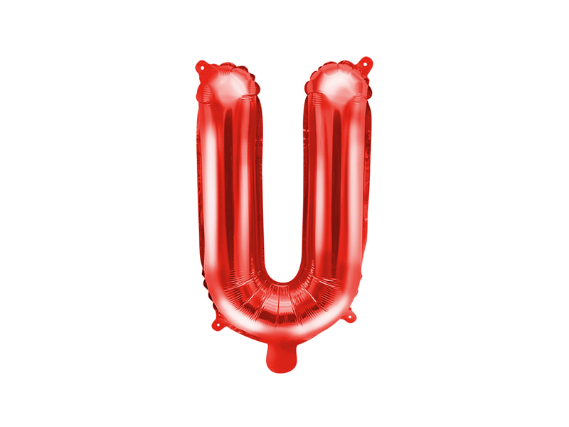Foliov� bal�n P�smeno ''U'', 35cm, �erven�