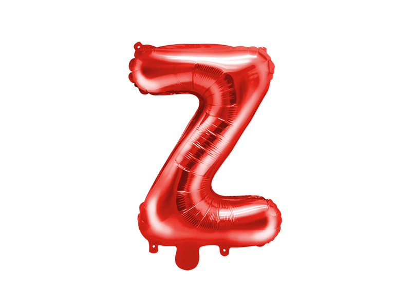 F�liov� bal�nek P�smeno ''Z'', 35 cm, �erven�