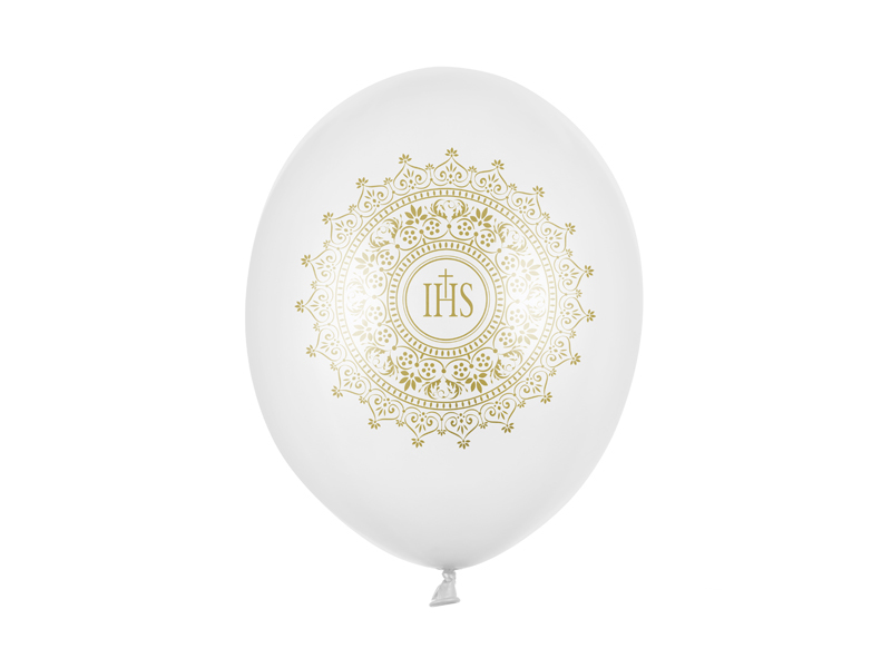 Bal�nky 30cm, IHS, Metallic Pure White (1 balen� / 50 ks)