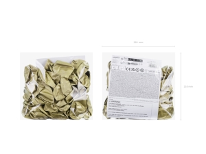 Leskl� bal�nky 30 cm, chladn� zlat� (1 bal. / 50 ks)