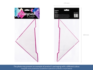 Pap�rov� diamant, tmav� r��ov�, 30cm