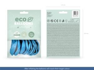Eco bal�nky 26cm metalizovan�, sv�tle modr� (1 bal. / 10 ks)