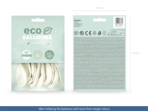 Eco bal�nky 26cm metalizovan�, b�l� (1 bal. / 10 ks)