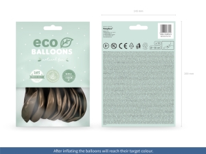 Eco Bal�nky 26cm metalizovan�, hn�d� (1 bal. / 10 ks)