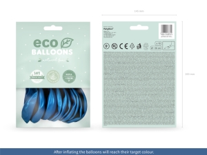 Eco bal�nky 26 cm metalizovan�, tmav� modr� (1 balen� / 10 ks)