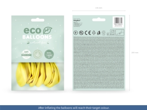 Eco bal�nky 26cm, metalick�, �lut� (1 bal. / 10 ks)