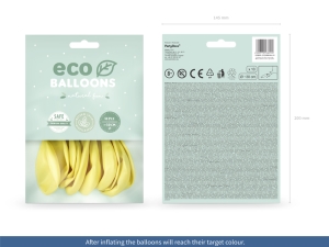 Bal�nky Eco 26cm metalizovan�, sv�tle �lut� (1 bal./10 ks)