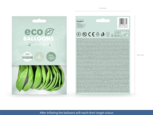Balonky Eco 26cm metalizovan�, zelen� jablko (1 bal. / 10 ks)