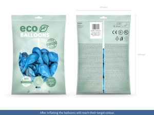 Bal�nky Eco 30cm metalick�, sv�tle modr� (1 op. / 100 ks)
