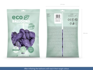 Bal�nky Eco 30cm metalick�, levandule (1 bal. / 100 ks)