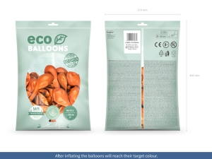Bal�nky Eco 30cm metalizovan�, oran�ov� (1 bal. / 100 ks)