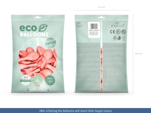 Bal�nky Eco 30cm metalick�, r��ov� zlato (1 bal. / 100 ks.)