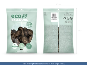 Bal�nky Eco 30cm metalizovan�, hn�d� (1 bal. / 100 ks)