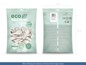 Bal�nky Eco 30 cm metalizovan�, perlov� (1 bal./100 ks)