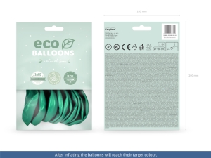 Bal�nky Eco 30cm metalizovan�, tmav� m�ta (1 bal. / 10 ks)