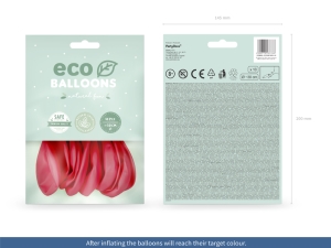 Eco Bal�nky 30cm pastelov�, sv�tle �erven� (1 bal. / 10 ks)