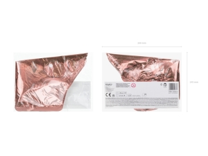 F�liov� bal�nky Hv�zdi�ka, 25 cm, r��ov� zlato (1 bal./25 ks)