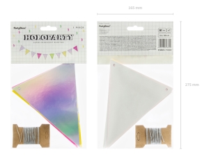 Girlanda Electric Holo - Vlaje�ky, mix, 1,8m