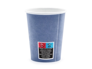 Kel�mky Happy B'day!, modr�, 220ml (1 balen� / 6 ks)