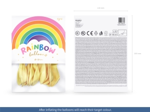 Metalick� bal�nky Rainbow 30 cm kr�mov� (1 balen� / 10 ks)