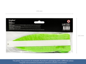 Dekorativn� rozetky, sv�tle m�tov�, 20-40cm (1 bal. / 3 ks)
