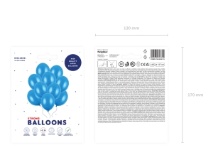 Bal�nky Strong 27cm, Metallic Corn. Blue (1 bal. / 10 ks.)