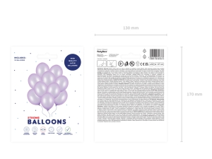 Bal�nky Strong 27cm, Metalick� Wisteria (1 bal. / 10 ks)