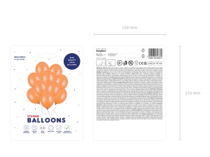 Bal�ny Strong 27cm, Metallic Mand. Orange (1 bal. / 10 ks)