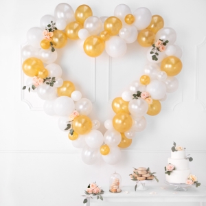 Bal�nky Strong 27cm, Metallic Pure White (1 balen� / 10 ks)